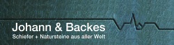 Logo: Johann & Backes - Schiefer + Natursteine aus aller Welt
