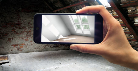 picture 1:VELUX MyDaylight App: Dachfenster-Einbauvarianten visualisieren (von: VELUX Deutschland GmbH)